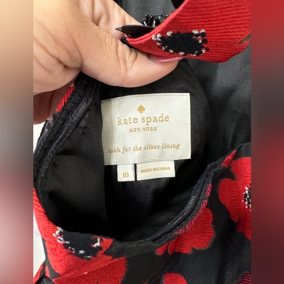 Kate Spade Poppy Jacquard Dress Sz 10 - Picture 7 of 8